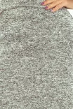 Dámske teplé šaty AGATA 161-14 - šedá melanž