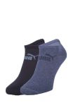 2 PACK pánskych ponožiek Puma 906811 Sneaker Soft 35-46