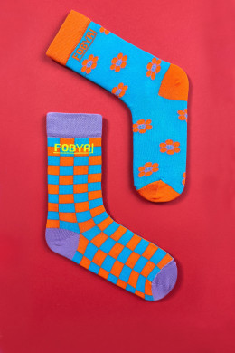 Dámske farebné ponožky F1667