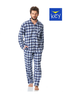 Pánske flanelové pyžamo Key MNS 426