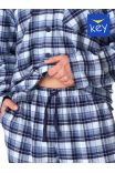 Pánske flanelové pyžamo Key MNS 426 B23 3XL-4XL