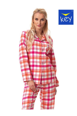 Dámske flanelové pyžamo Key LNS 437
