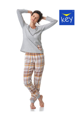 Dámske flanelové pyžamo Key LNS 458