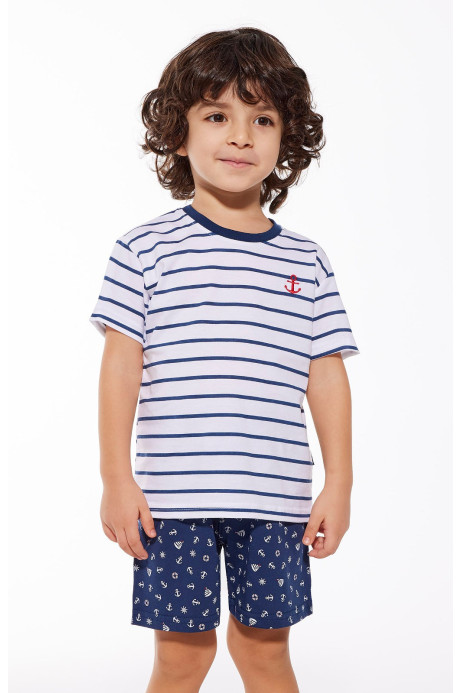 Chlapčenské pyžamo Cornette Young Boy 802/111 Marine 134-164