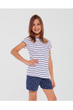 Dievčenské pyžamo Cornette Kids Girl 245/103 Marine 98/128