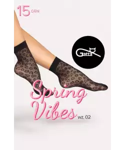 Silonkové ponožky Gatta Spring Vibes wz.02 15 den